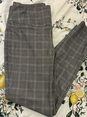 Worthington petite plaid skinny trousers